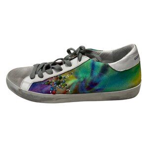 $769 Golden Goose multi Superstar sneaker size 8/38